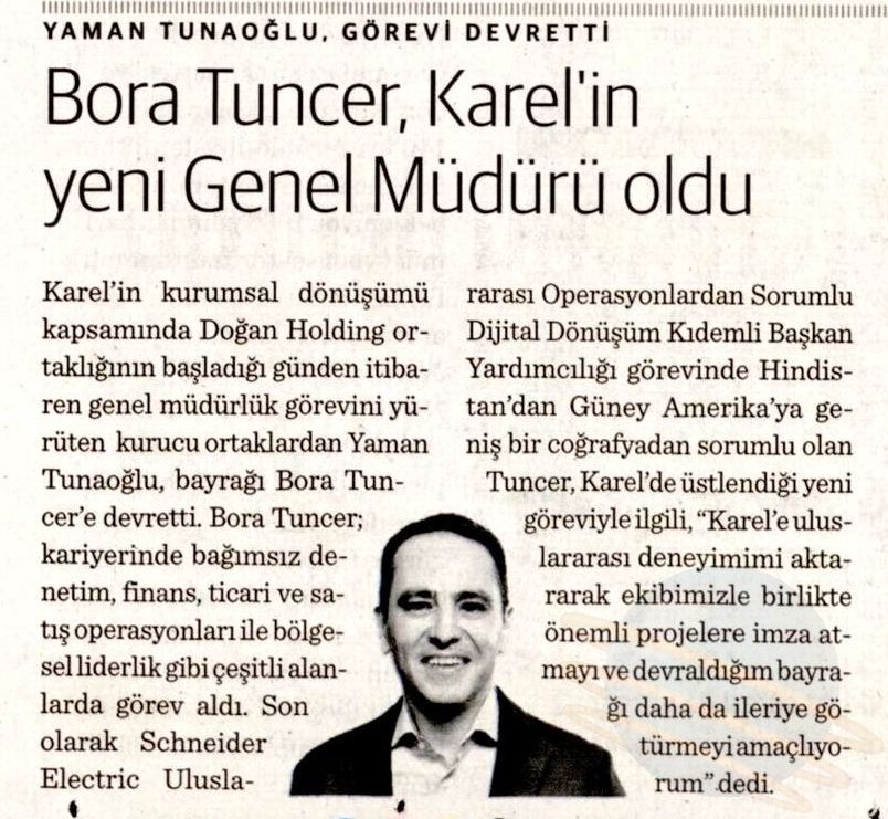 NB Ekonomi - 19.03.2024 - Bora Tuncer, Karel'in Yeni Genel Müdürü Oldu