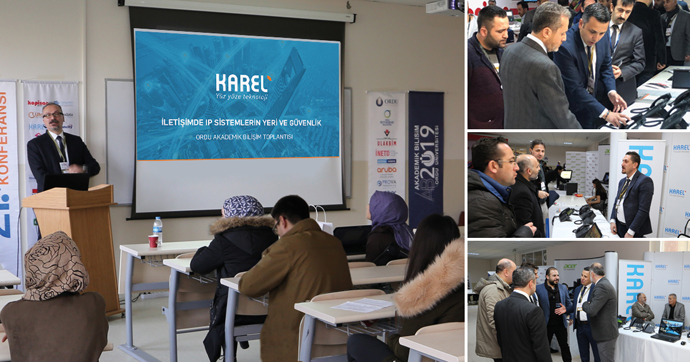 21. Akademik Bilişim Konferansında Karel Ürün Yönetimi Direktörü Baki Şahin, IP Sistemler ile ilgili bir sunum gerçekleştirdi.