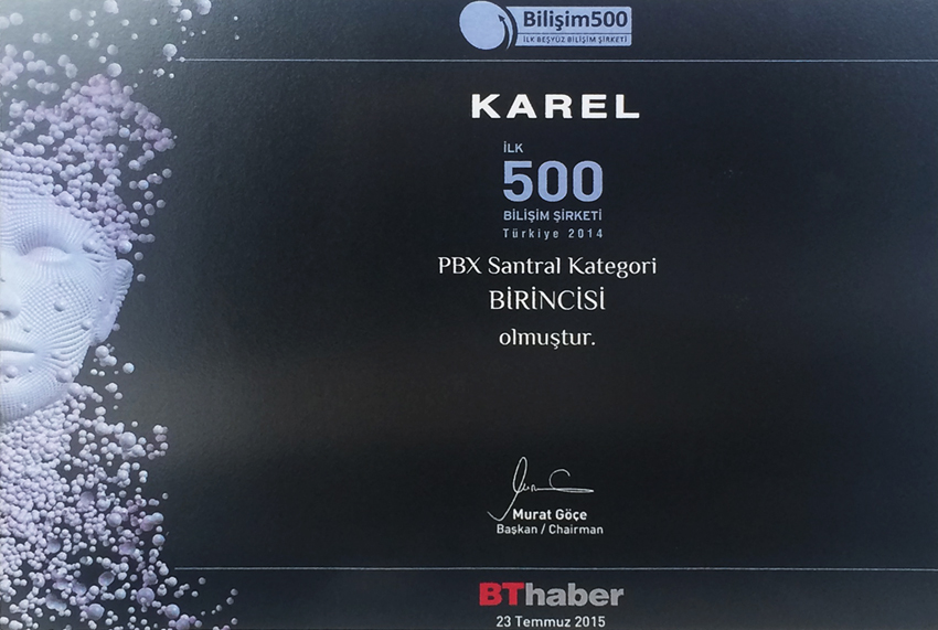 Bilişim 500 2015 Birincilik Ödülü PBX