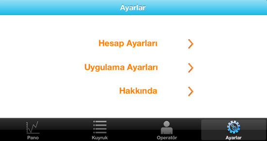 call center mobil supervizor ayarlar