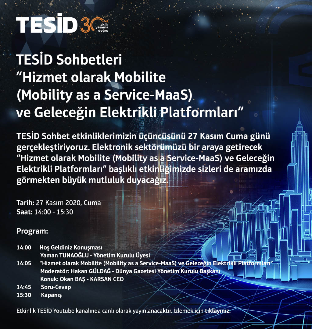 TESİD Sohbetleri 3. Bölümü, Karel Video Konferans Altyapısıyla Gerçekleşiyor