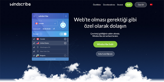 en iyi ücretsiz vpn Windscribe