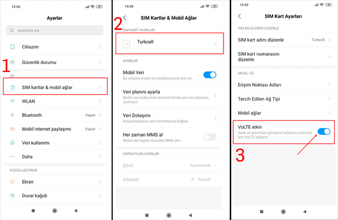 Xiaomi Volte Açma - Kapatma Nasıl Yapılır