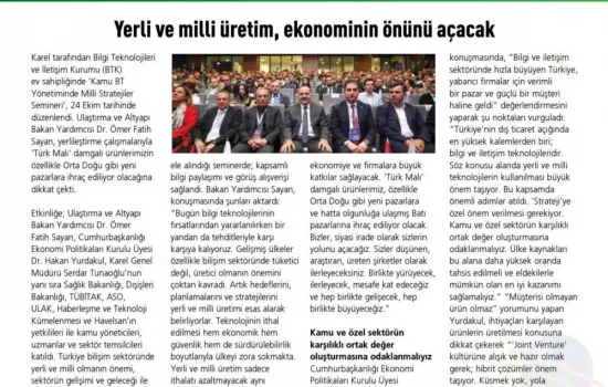 BT Haber - 04.11.2019 - Yerli ve Milli Üretim, Ekonominin Önünü Açacak