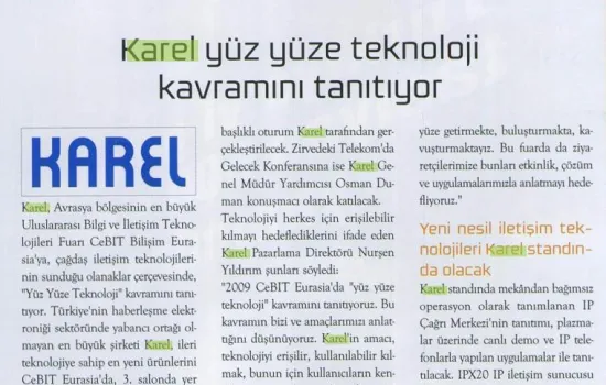 IT Network - 01.10.2009 - Karel yüz yüze teknoloji kavramını tanıtıyor