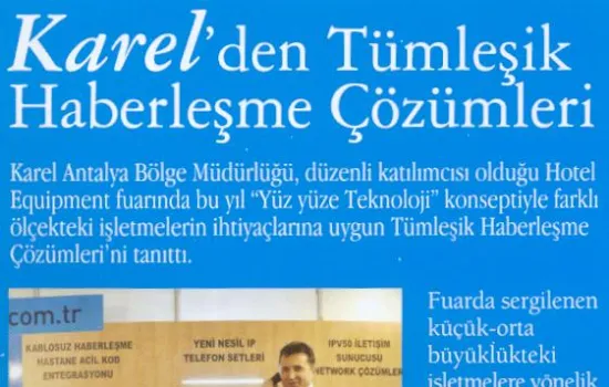 Türofed - 01.02.2010 - Karel`den tümleşik haberleşme çözümleri
