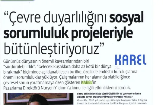 telecomtr - 01.03.2010 - Çevre duyarlılığını sosyal sorumluluk projeleriyle bütünleştiriyoruz
