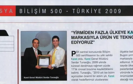 BT Haber - 12.07.2010 - Yirmiden fazla ülkeye KAREL markasıyla ürün ve teknoloji ihraç ediyoruz