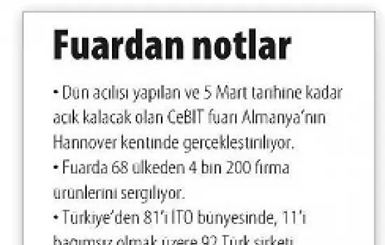 Dünya - 02.03.2011 - Fuardan Notlar