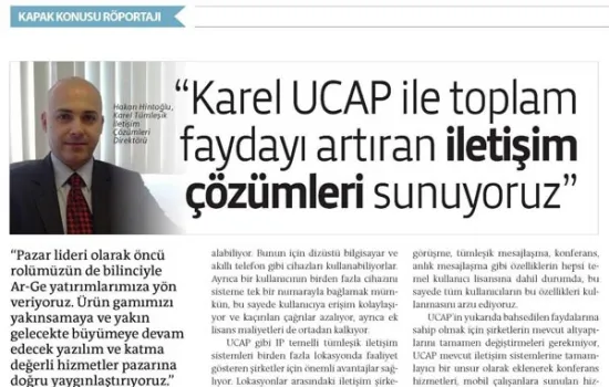 Tele.Com.Tr - 01.12.2013 - ÇÖZÜMLERİMİZ ŞİRKETLERİ VE ÇALIŞANLARI DAHA VERİMLİ