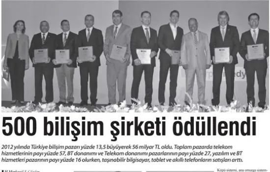 Ekonomik Çözüm - 03.07.2013 - 500 BİLİŞİM ŞİRKETİ ÖDÜLLENDİ