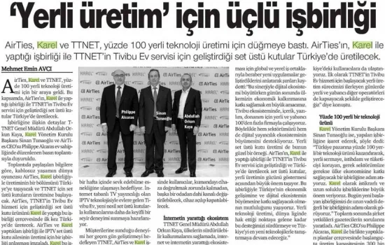 Hürses - 23.01.2014 - YERLİ ÜRETİM' İÇİN ÜÇLÜ İŞBİRLİĞİ