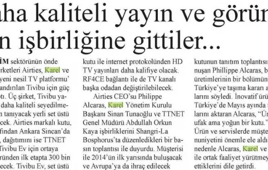 İl Gazetesi - 23.01.2014 - DAHA KALİTELİ YAYIN VE GÖRÜNTÜ İÇİN İŞBİRLİĞİNE GİTTİLER