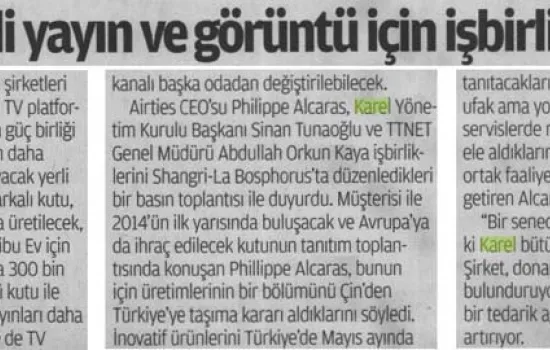 Anadoluda Vakit - 23.01.2014 - DAHA KALİTELİ YAYIN VE GÖRÜNTÜ İÇİN İŞBİRLİĞİNE GİTTİLER