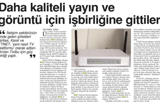 Ekonomi ve Politika - 24.01.2014 - DAHA KALİTELİ YAYIN VE GÖRÜNTÜ İÇİN İŞBİRLİĞİNE GİTTİLER 