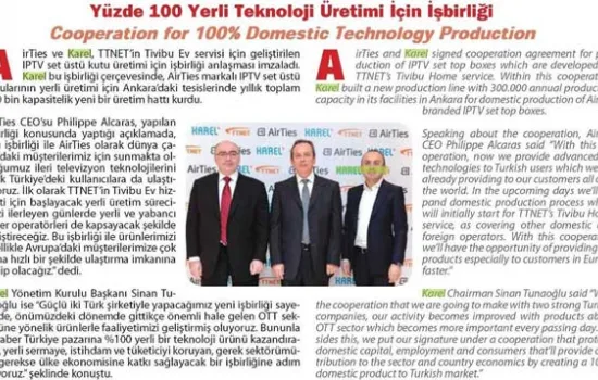 IctMedia - 01.02.2014 -  	YÜZDE 100 YERLİ TEKNOLOJİ ÜRETİMİ İÇİN İŞBİRLİĞİ COOPERATİON FOR 100% DOMES 