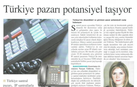 BT Haber - 31.03.2008 - Türkiye pazarı potansiyel taşıyor