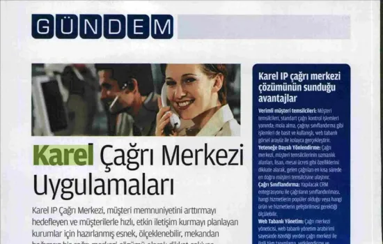 telecomtr - 01.09.2008 - Karel Çağrı Merkezi uygulamaları