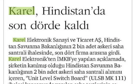 Dünya - 31.12.2008 - Karel Hindistan`da son dörde kaldı