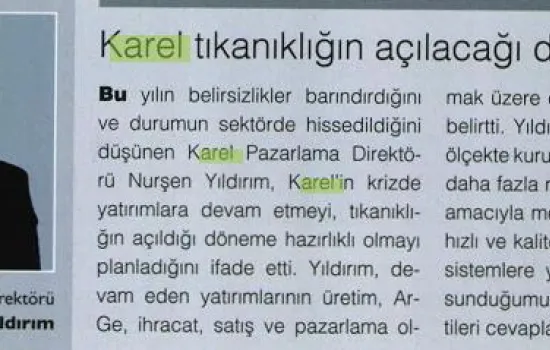 BT Haber - 18.05.2009 - Karel tıkanıklığın açılacağı döneme hazır