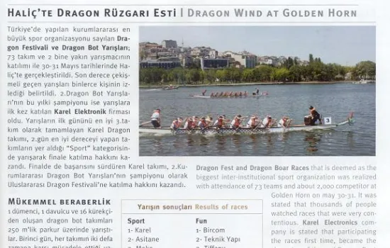 Deniz Ticareti Dergisi - 01.06.2009 - Haliç`te Dragon Rüzgarı Esti