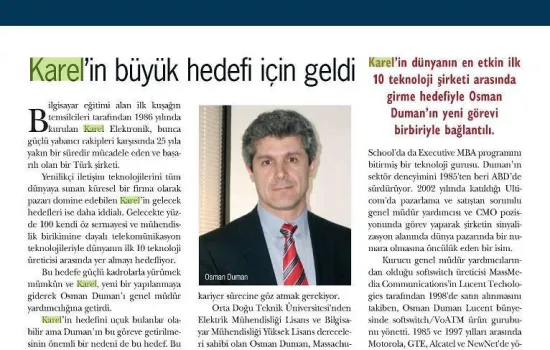 Ekonomist - 28.06.2009 - Karel`in büyük hedefi için geldi