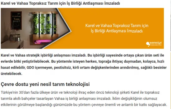 Agro World Dergisi - 01.12.2021 - Karel ve Vahaa Topraksız Tarım