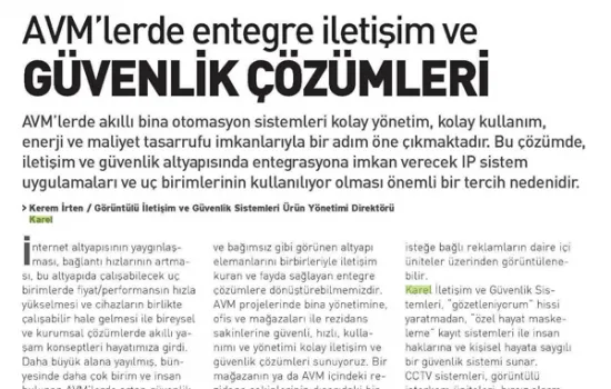 BEST Dergisi - 01.03.2014 - GÜVENLİK ÇÖZÜMLERİ
