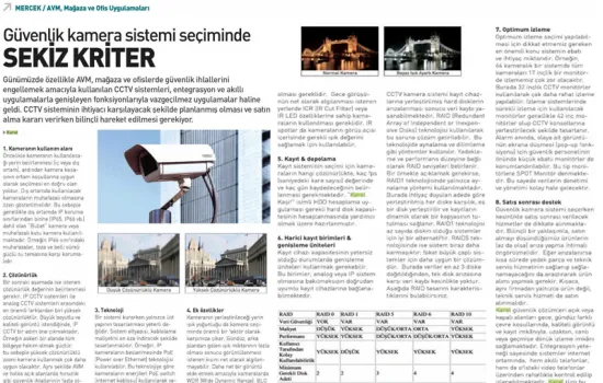 BEST Dergisi - 01.03.2015 - SEKİZ KRİTER
