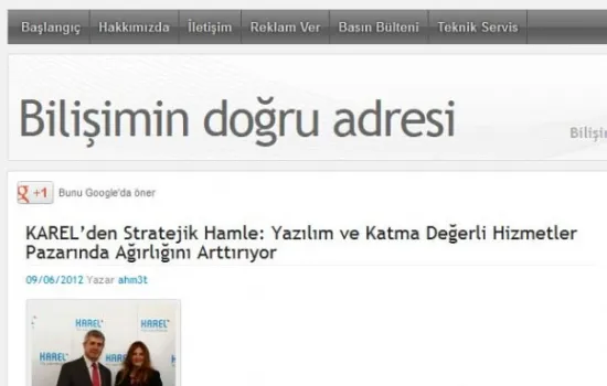 Bilgisayar Destek - 08.06.2012 - Karel'den Stratejik Hamle