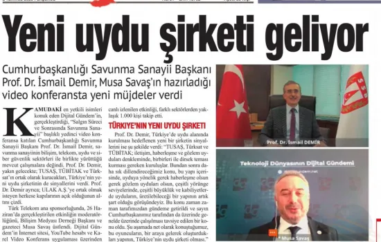Bizim Anadolu - 02.07.2020 - Yeni Uydu Şirketi Geliyor
