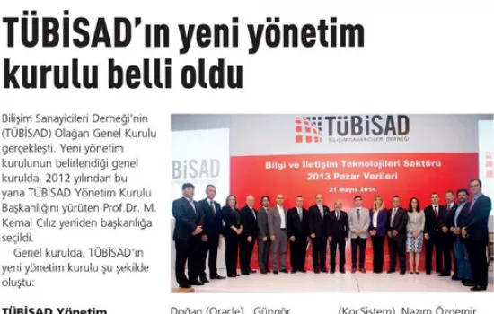 BT Haber - 02.06.2014 - TÜBiSAD' IN YENİ YÖNETİM KURULU