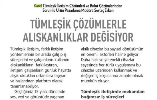 BT Haber - 06.04.2015 - KURUMSAL VE TÜMLEŞİK İLETİŞİM TEKNOLOJİLERİ