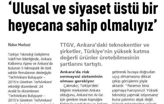 BT Haber 12.01.2015 - ULUSAL VE SİYASET ÜSTÜ BİR HEYECANA SAHİP OLMALIYIZ