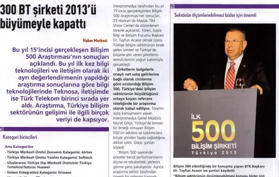 BT Haber - 30.06.2014 - 300 BT ŞİRKETİ 2013'Ü