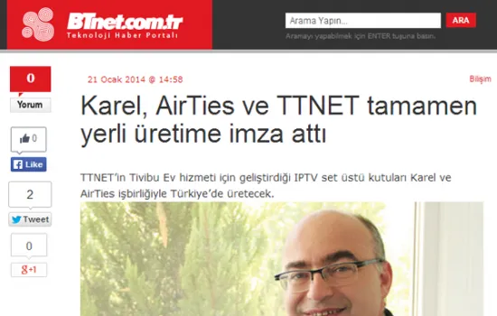 BTnet - 22.01.2014 - Karel, AirTies, TTNET