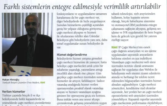 Call Center Life - 24.01.2013 - BELEDİYELER VE ÇAĞRI MERKEZLERİ