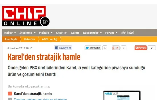 Chip - 08.06.2012 - Karel'den Stratejik Hamle