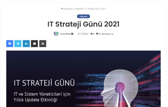 Çözümpark - 08.12.2021 - IT Strateji Günü 2021