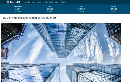 Döviz TR - 25.03.2021 - TESİD'in Başkanı Yaman Tunaoğlu