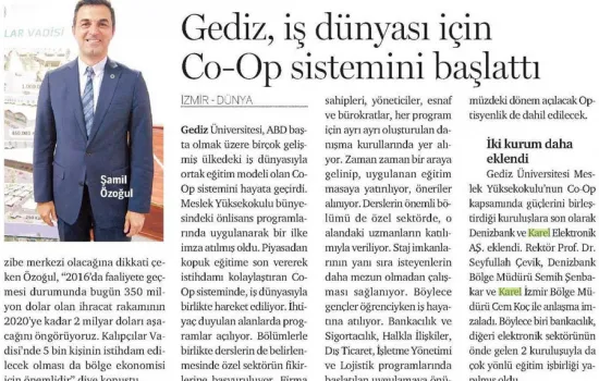 Dünya - 17.07.2013 - Gediz CO-OP