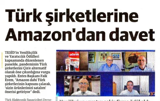 Dünya - 15.06.2020 - Türk Şirketlerine Amazon'dan Davet