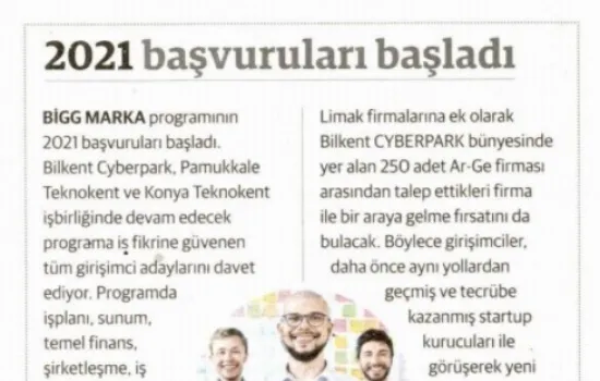 Dünya - 20.03.2021 - BİGG MARKA Programı ve Karel