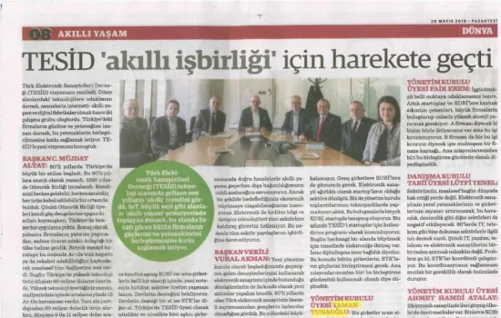 Dünya - 20.05.2019 - TESİD Akıllı İşbirliği İçin Harekete Geçti
