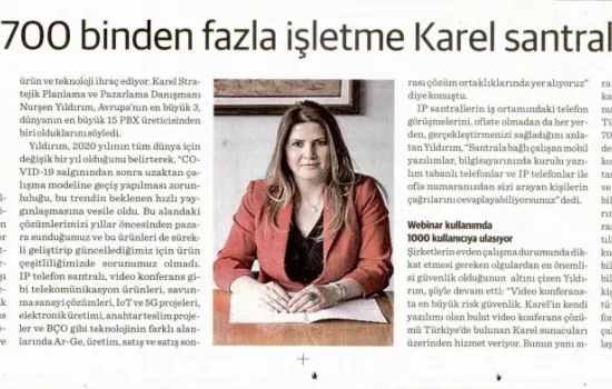 Dünya - 22.02.2021 - Türkiye'de 700 Binden Fazla İşletme Karel Kullanıyor