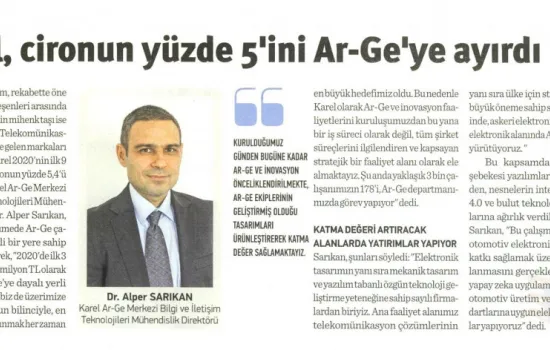 Dünya Mercek - 30.11.2020 - Karel, Cironun %5'ini Ar-Ge'ye Ayırdı