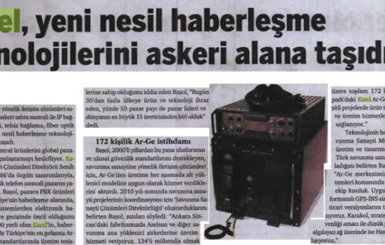 DÜNYA - 07.05.2013 - Karel, Yeni nesil haberleşme teknolojilerini askeri alana taşıdı
