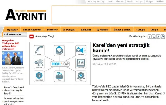 EkoAyrıntı - 08.06.2012 - Karel'den Yeni Stratejik Hamle