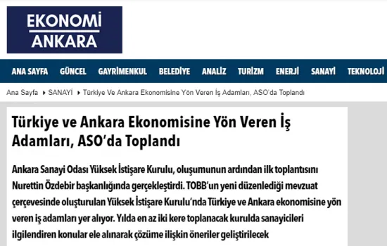 Ekonomi Ankara - 28.10.2018 - Türkiye ve Ankara Ekonomisine 