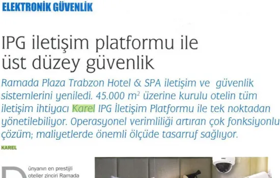 Güvenlik Yönetimi - 01.02.2016 - IPG İLETİŞİM PLATFORMU İLE ÜST DÜZEY GÜVENLİK
